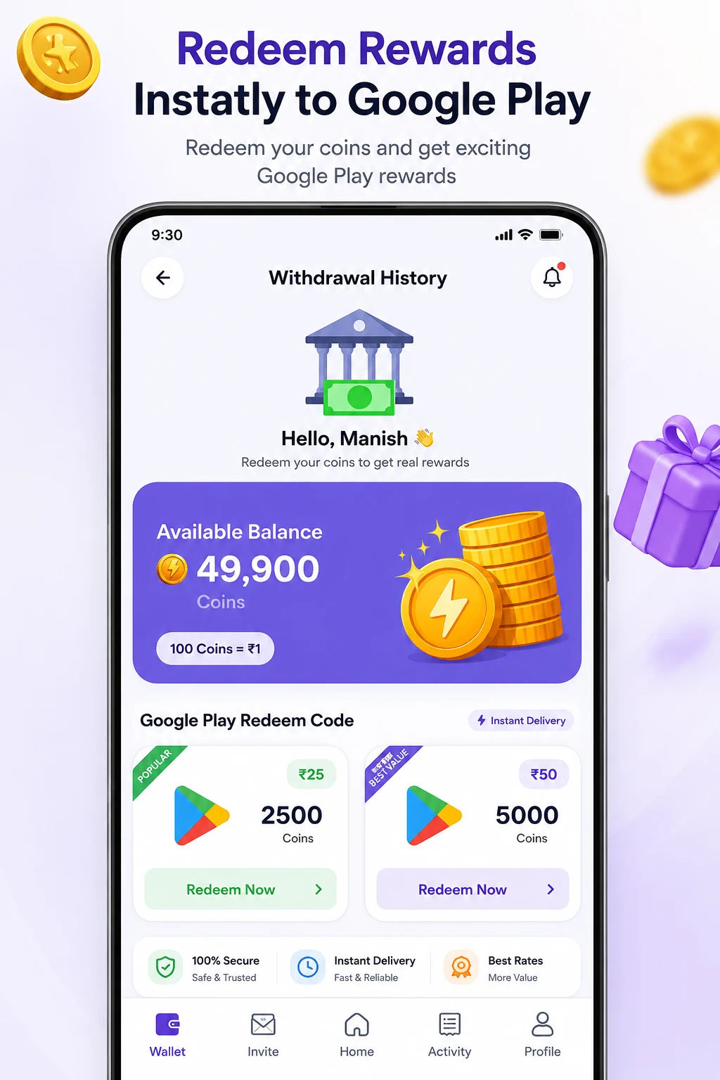 Redeem Code App – Zap Rewards screenshot