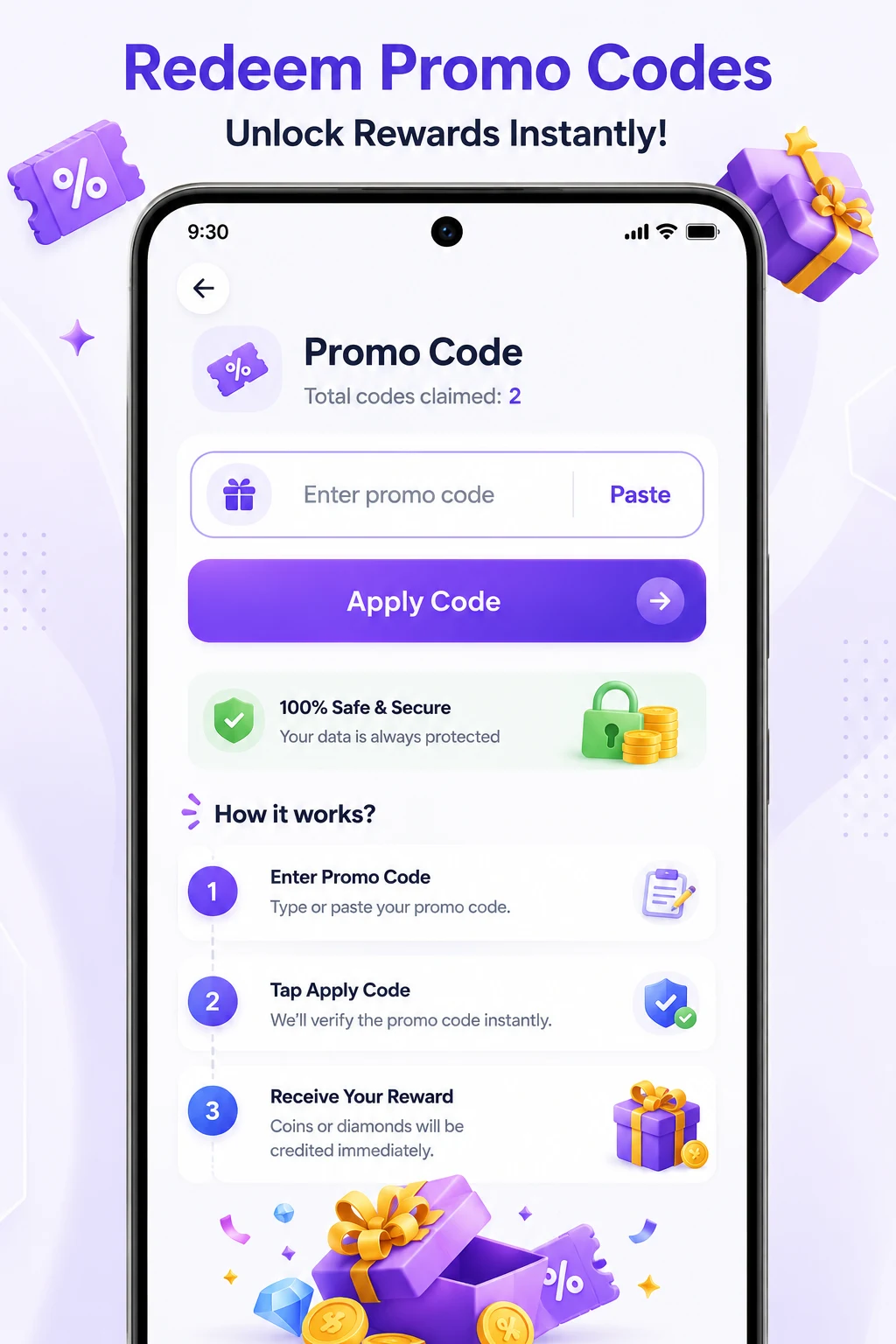 Redeem Code App – Zap Rewards screenshot